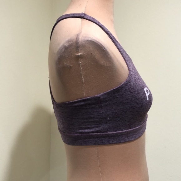 Peloton Sports Bra Size Small Dusty Heathered Purple Caged Strappy Back - Picture 5 of 9